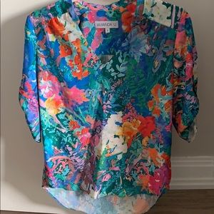 Amanda U floral blouse